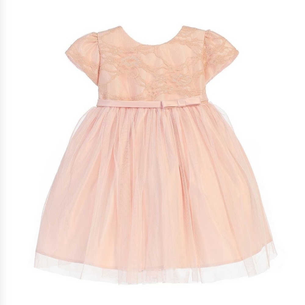Sweet Kids Baby Ballerina Dress/Easter Dress Size Small (6M)  Color Blush